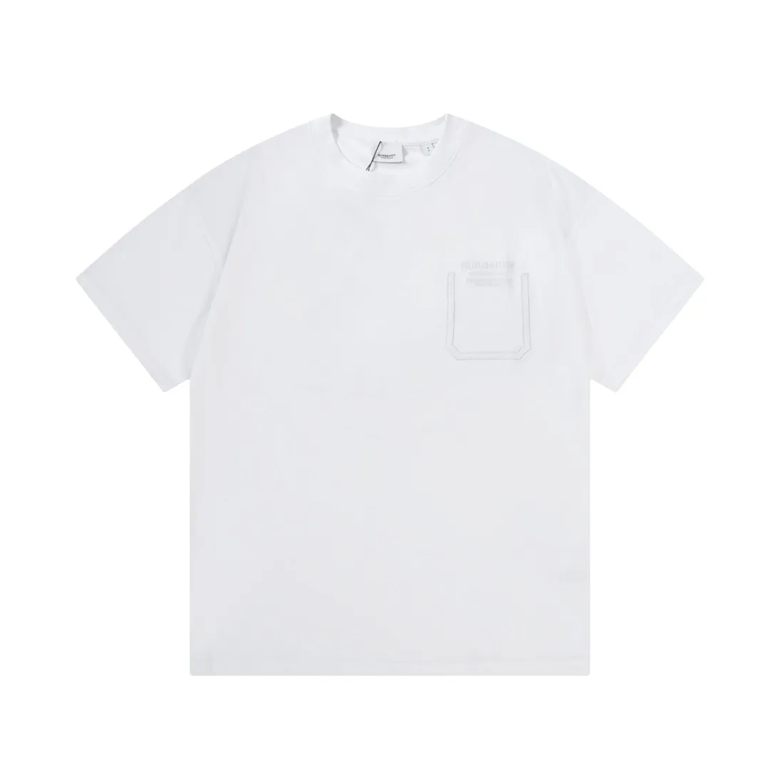 BURBERRY 🪡 Logo Classic ， Retro Same Style T 260 Versatile : White Size：XS~L